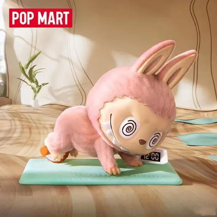 

POP MART LABUBU THE MONSTERS Lazy Yoga Series слепая коробка Guess Bag украшение для рабочего стола милая модель подарок девушке слепая сумка игрушки