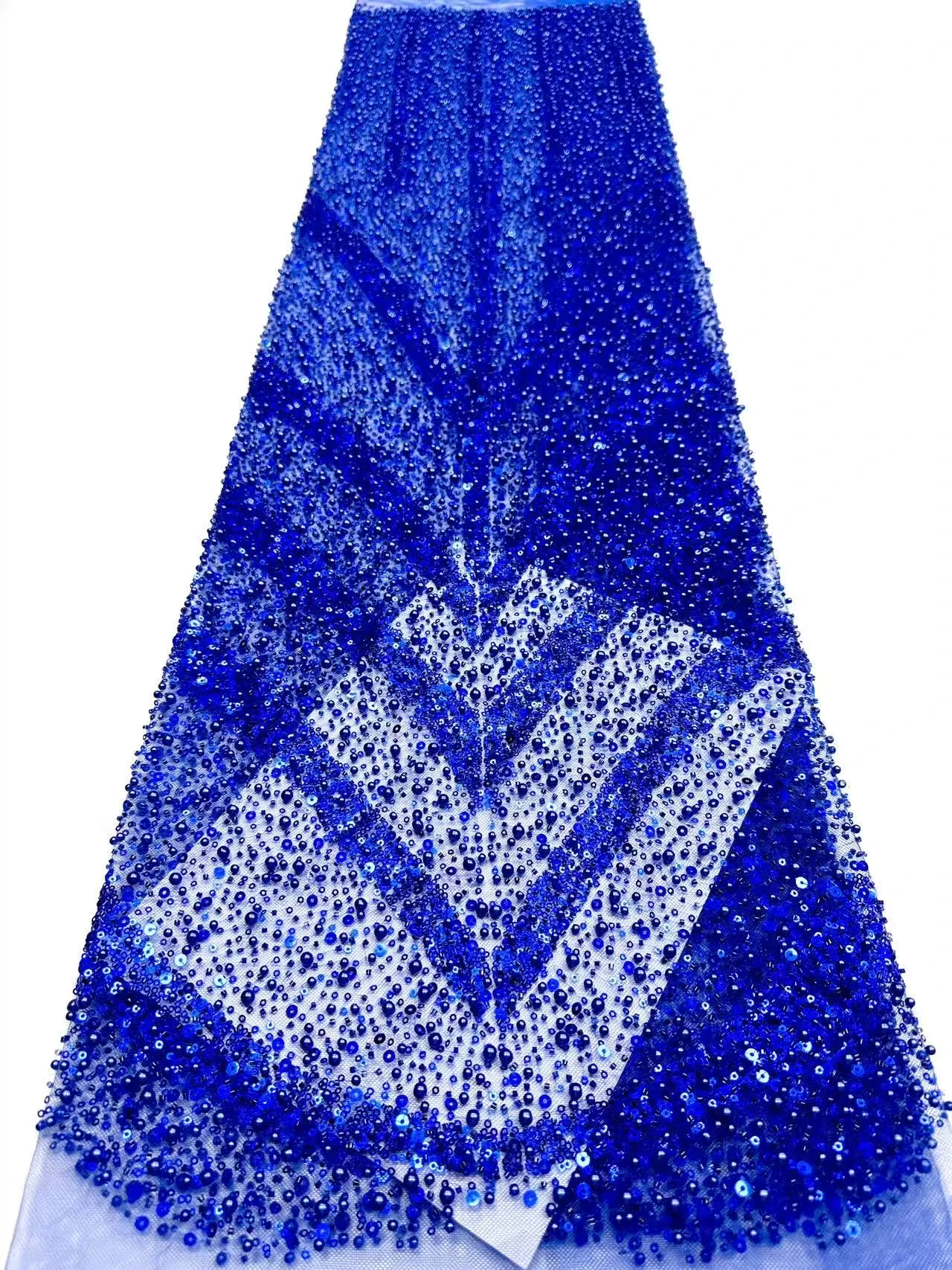 Green African Tulle Lace Fabric French Net Sequins Fabric Sewing Embroidery with Beads Lace Tulle Mesh Nigeria Dress 5 Yards 962