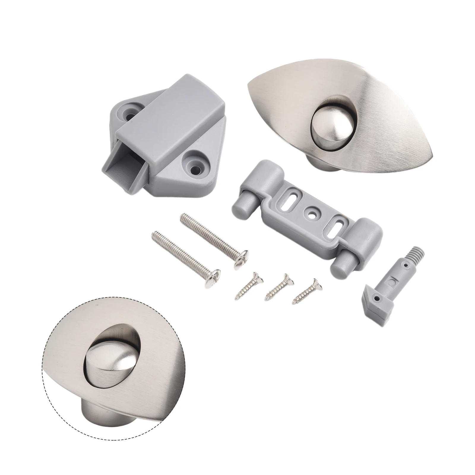 About 79 21 Mm Total Length Half Moon Push Lock Trailer Cabinet Lock Secure And Convenient Versatile Application