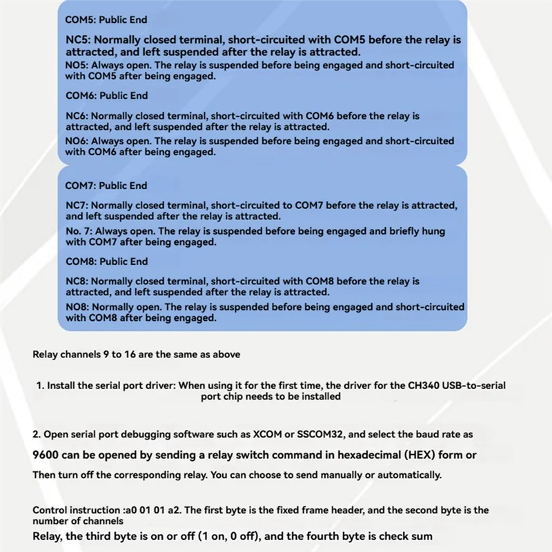 A25P Computer Serial Port Control Switch 16 Channel USB Relay Module ESP32 Development Board Smart Controller For PC