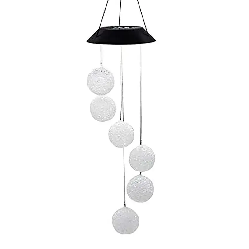 Customer Favorite Solar Wind Chime Light LED Colorful Gradient Outdoor Garden Decoration Atmosphere Chandelier