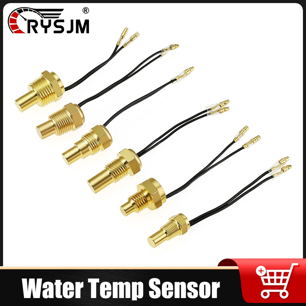 12V24V Water Temperature Sensor 10MM 12MM 14MM 16MM 17MM 21MM NPT 3/8 1/8 1/2 Temp Sender 50K Head Plug For Vehicle Temp Gauge