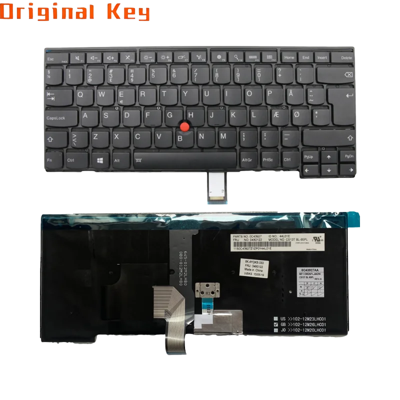Black Backlit Keyboard For Lenovo Thinkpad T450 T450s T460 T440 T440s T431s T440p 04X0103 04X0135 04X0110 04X0118 04X0125
