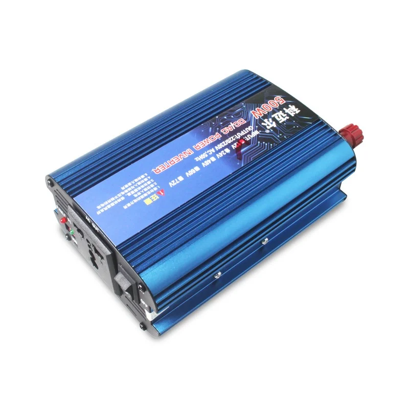 Vehicle Inverter 350W 12V, 24V, 48V, 72V to 220V Pure Sine Wave Inverter with USB Port and Dual-Screen Display