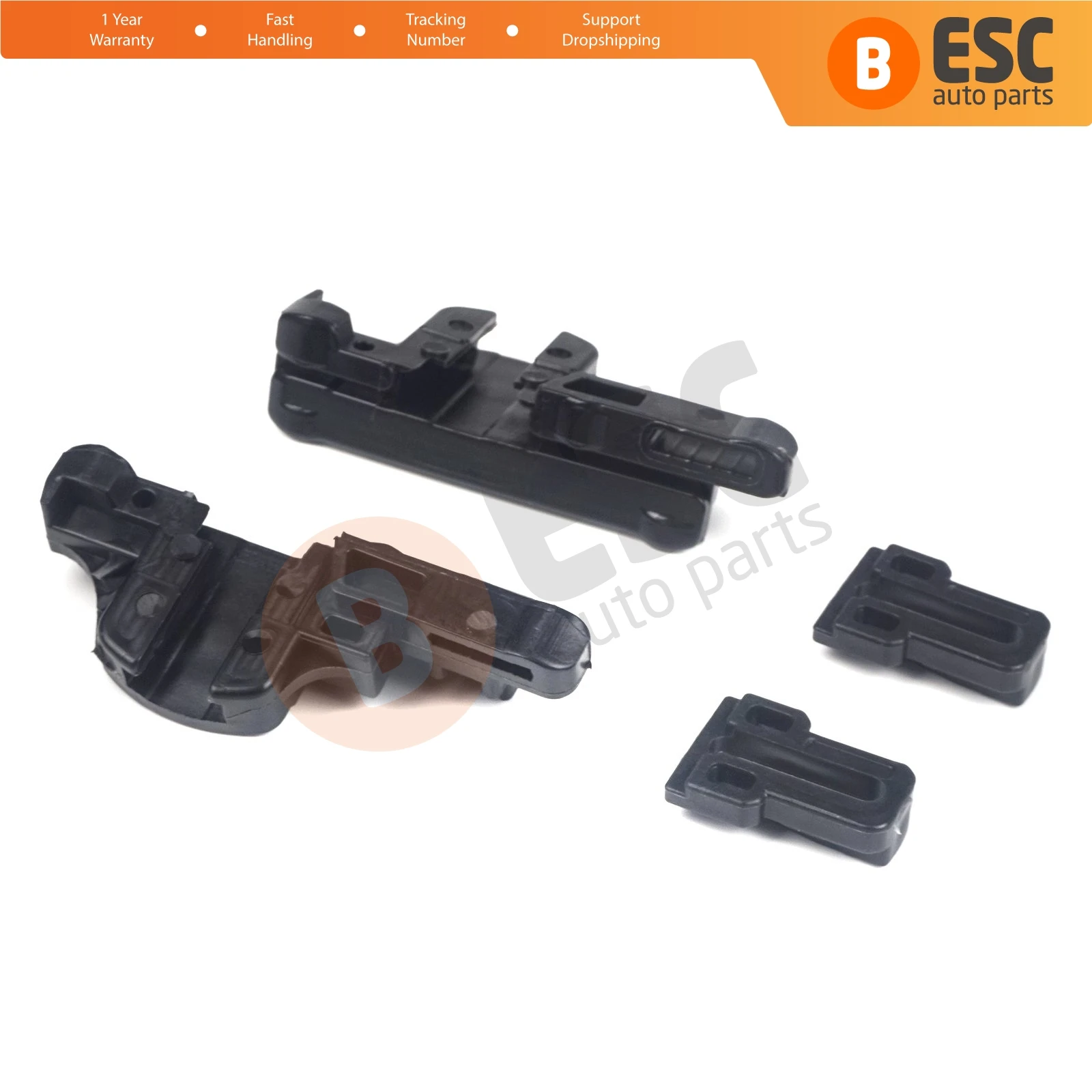 ESR617 MySky Panoramic Sunroof Sunshade Slider Clip Slideway Ceiling Bracket Set for Jeep Renegade BU B1 BV 2014-On 77368445