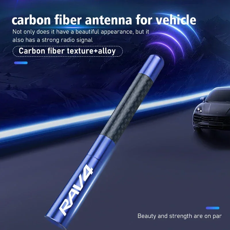 Carbon Fiber Car Radio Enhanced Signal Antenna Auto Accessories For Toyota RAV4 20 30 XA30 2007 2009 2010 2011 2012 2013 2006