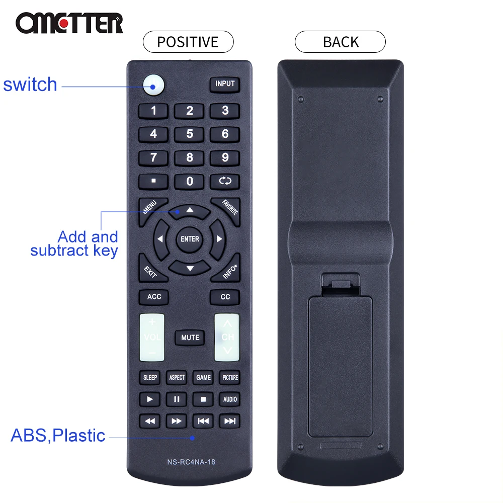 NS-RC4NA-18 جديد لشارة التلفزيون التحكم عن بعد NSRC4NA16 NSRC4NA17 NSRC4NA18 NS-22D420NA18 Fernbedienung