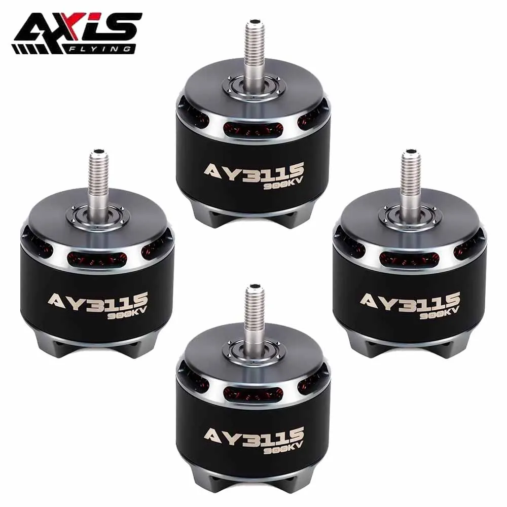 

4PCS AxisFlying AY3115 3115 900KV 3-6S Brushless Motor 5mm Axle for 8-10inch Long Range Cinelifter Drone