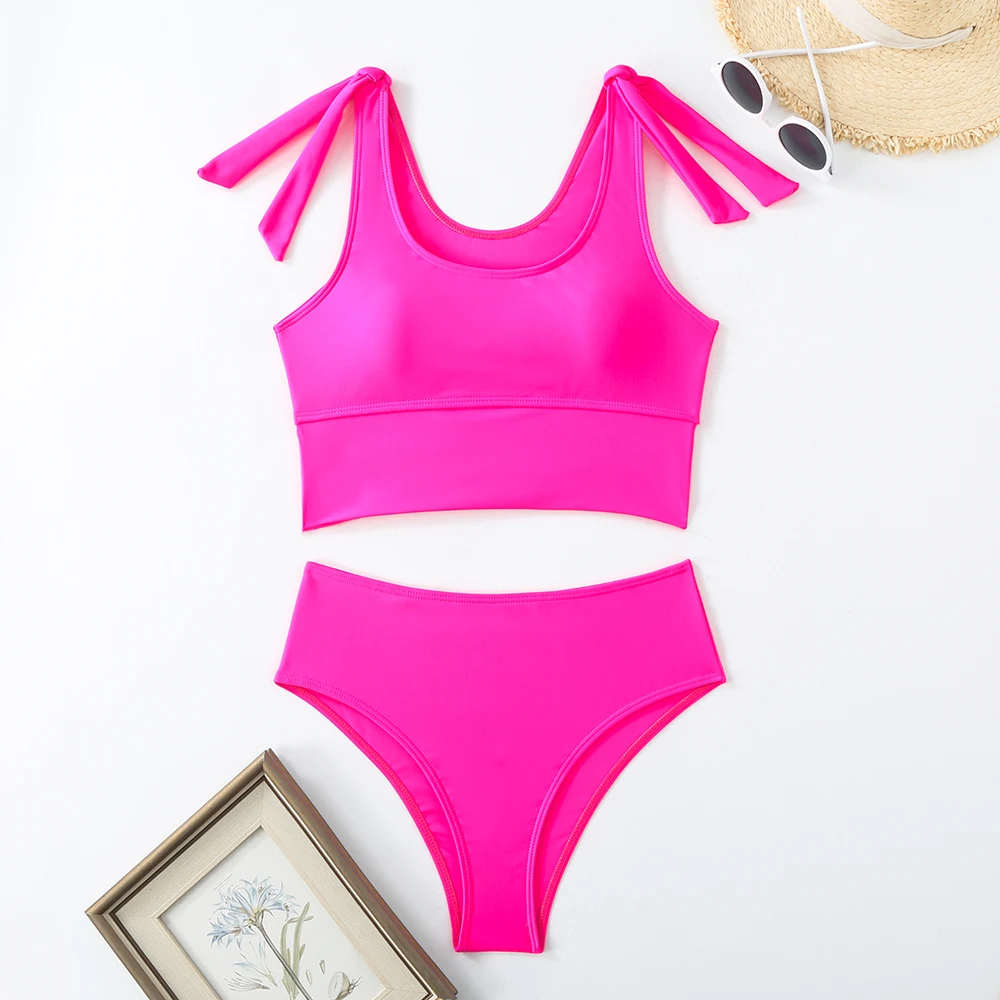 2025, zweiteiliger String-Bikini, aushöhlen, hohe Taille, Bademode, weiblicher Badeanzug, Damen-Badeanzug, Badeanzug, Strandmode, Sommer