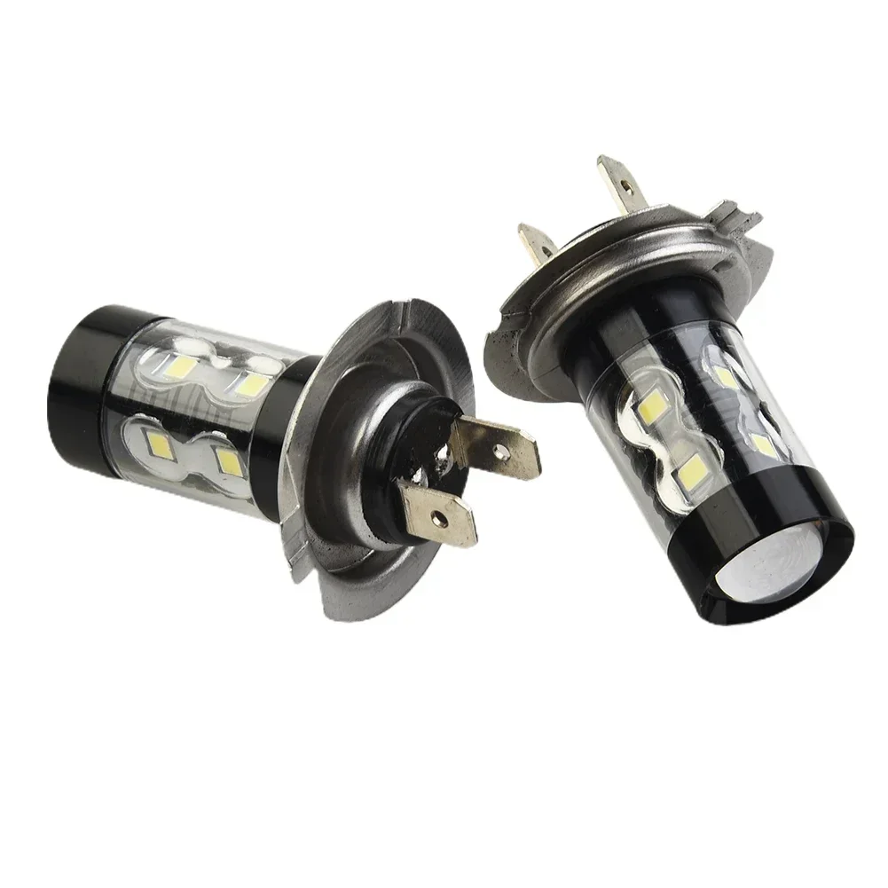 2Pcs Super Bright H7 Led Bulb Car Headlight Motorcycle H7 Auto Fog Lamps Side Light Fog Light Headlight DC 9V-36V 80W