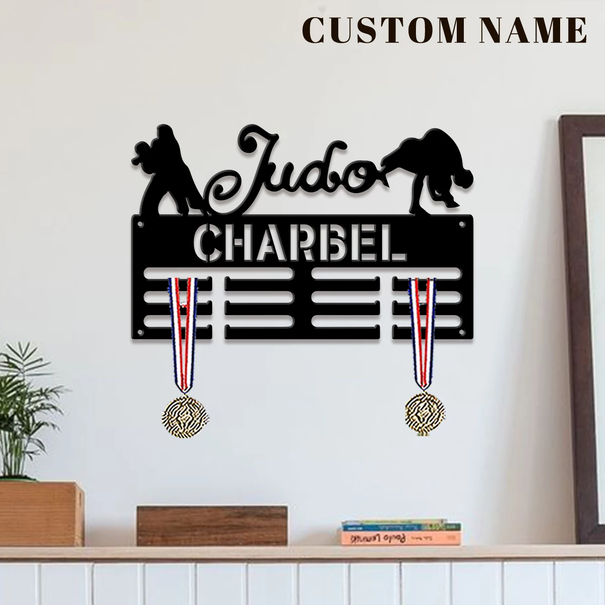 Custom Wrestling Metal Medal Display Rack, Valentines Gift, for Room Decor, Suitable for Basketball, Football Exercise
