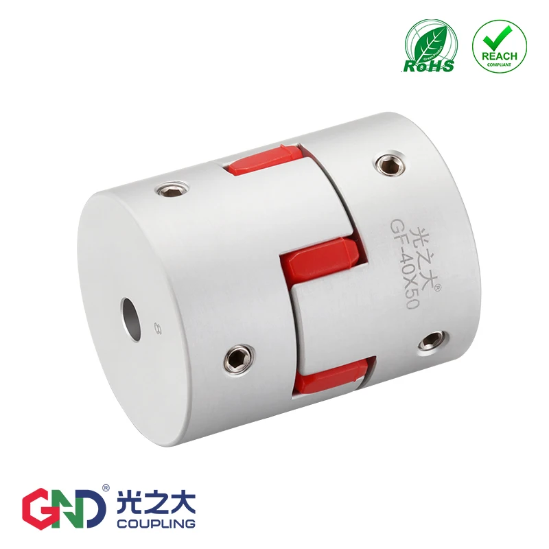 GND gear hole minimum 3mm maximum 8mm Jaw D14  L22 shaped setscrew series flexible coupling shaft coupler servo motor