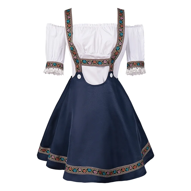 Festa di carnevale bavarese tedesco Dirndl Oktoberfest abiti per le donne adulto birra Wench Costume Cosplay Halloween Party Dress