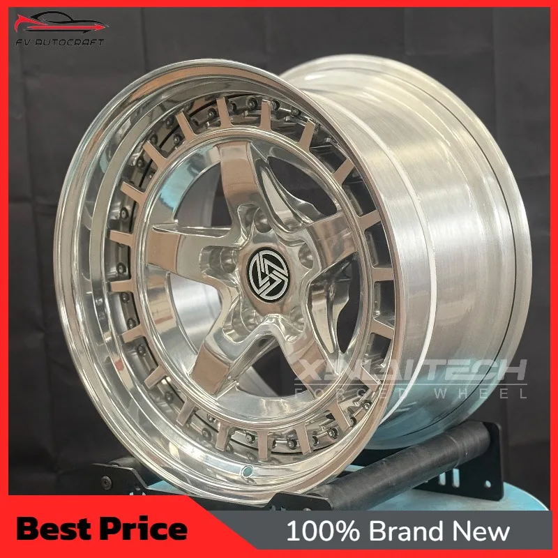 【2026】XINLAI 2-Piece Forged Wheels 20x9 21x10 22x11 24x12 5x112 5x120 5x114.3 Mirror Chrome Polished Spoke For BMW 5 Series