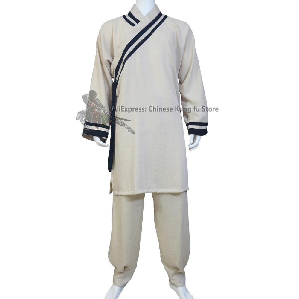 

Custom Tailor Shaolin Monk Kung fu Uniform Buddhist Robe Tai chi Suit Martial arts Wing Chun Wudang Taoist Suit