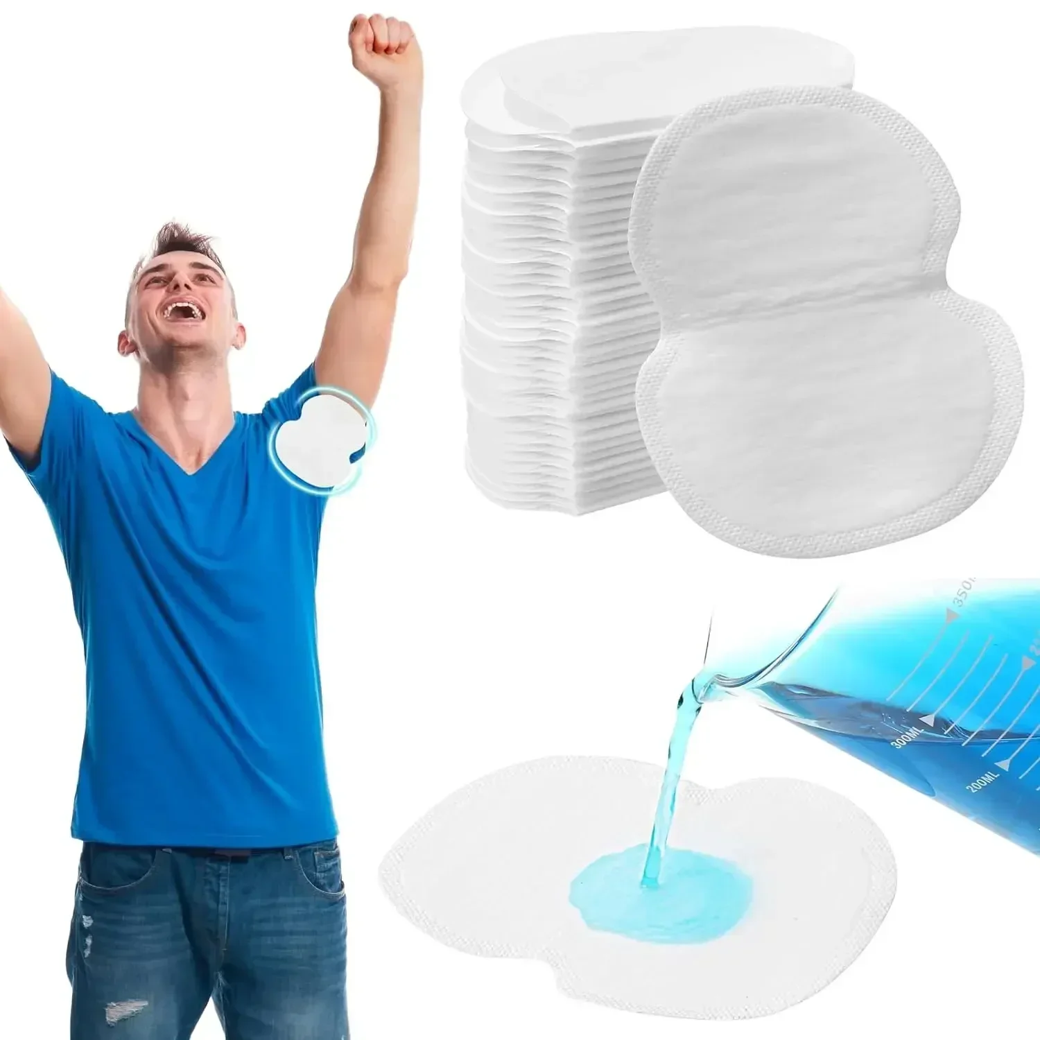 Unisex Disposable Underarm Sweat Pads Sweat-absorbing Patch Summer Deodorants Non-woven Pads Breathable Ultra-thin Shield Pads