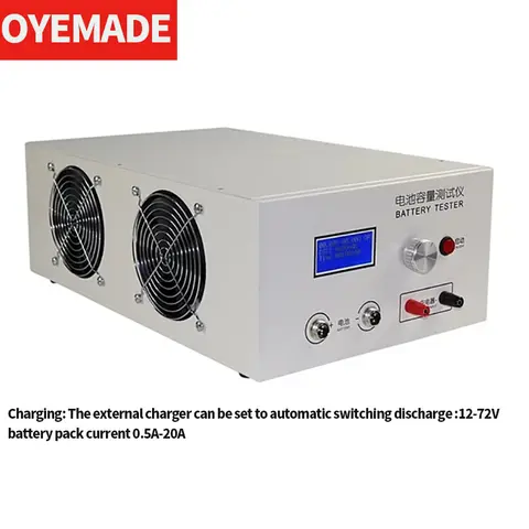EBC-B20H 배터리 용량 테스터, 리튬 배터리 테스트 및 수리, 20A 충전 및 방전 테스트, 12V-72V