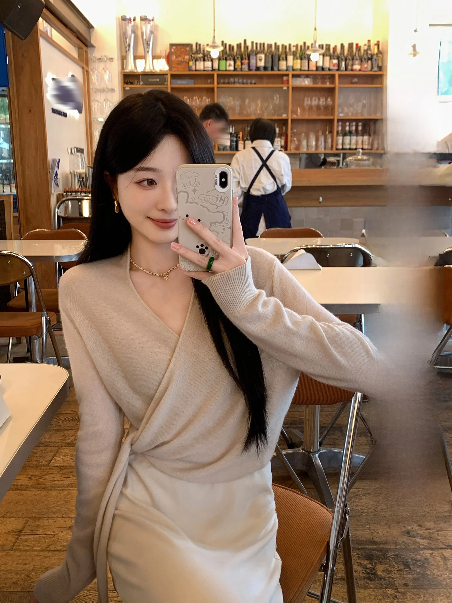 

Женский зимний кардиган Ele V-Ne Wrap Sle из трикотажа с асимметричной молнией, летний, из лиоцелла Lenzing, асимметричный, на молнии