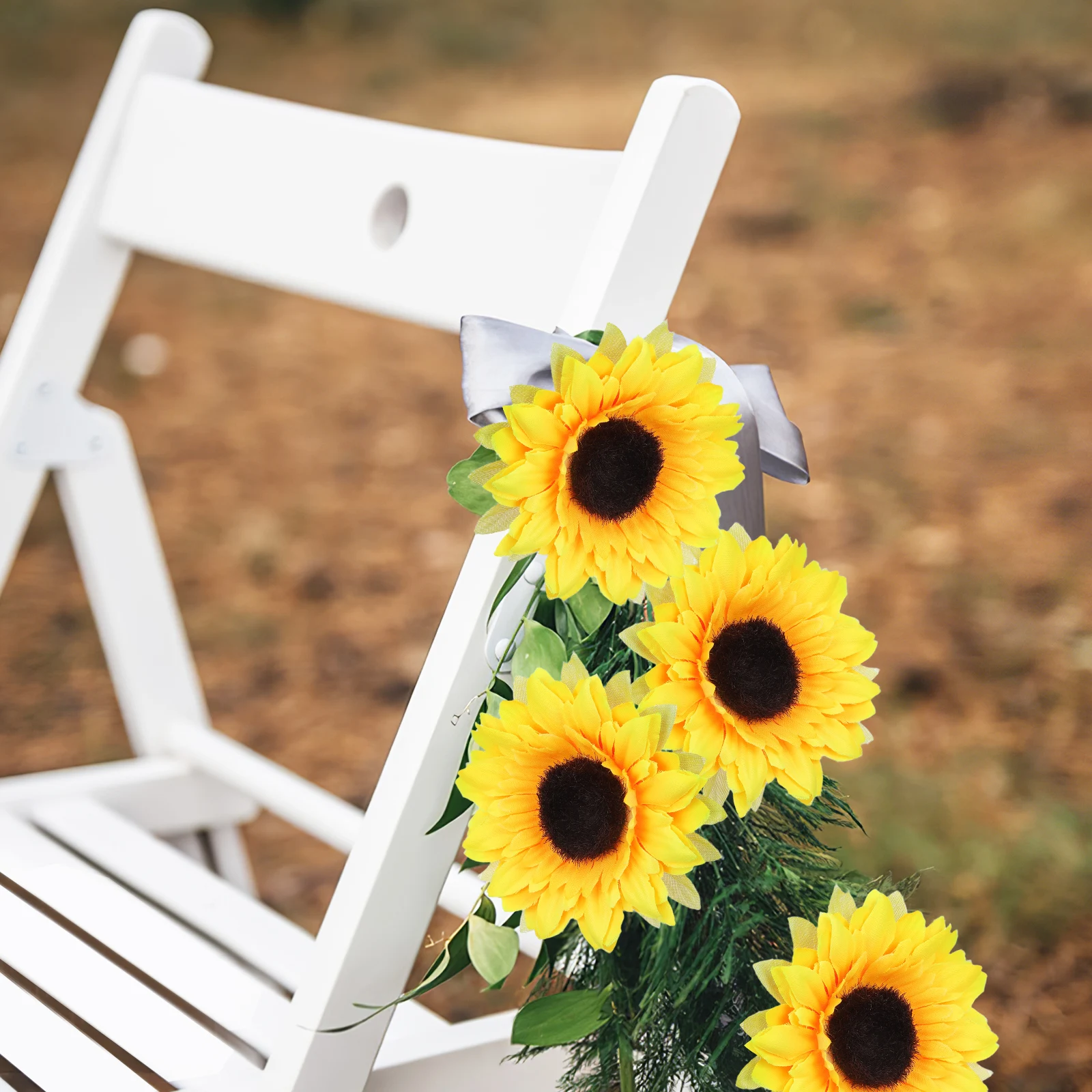 

20 Pcs Artificial Sunflowers High Realism Decorative Plastic Flowers for Indoor Outdoor Wedding Arrangements Vibrant