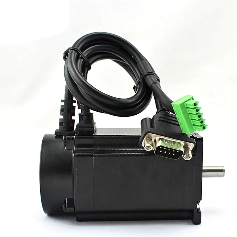 HOT Lichuan 3phase 1Nm NEMA23 closed loop stepper servo motor driver kit LCDA357H+LC57H355 CNC 1200rpm 3m encoder line L-55mm 7A