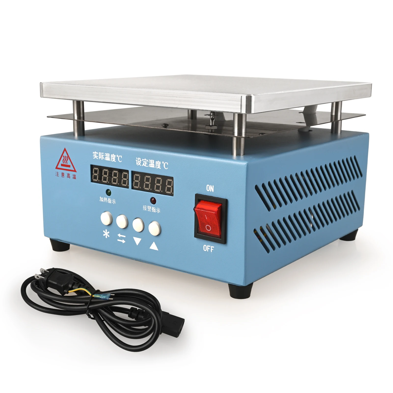 

1000W High Temperature Digital Display Heating Platform Preheating Station BGA Heating Table For Experimental Heating 200*200mm