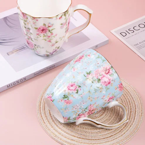Ceramic coffee, milk cup, office drinking cup, business advertising gift, creative bone china mug