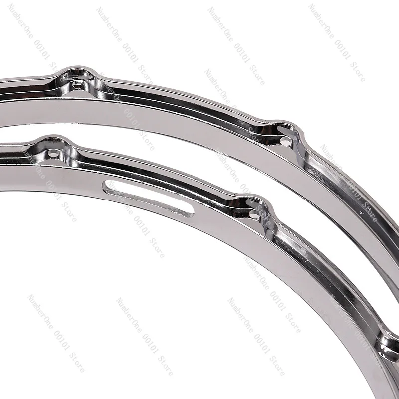 14 بوصة 10 حفرة الفضة يموت الصب طبل هوب ل كمين الطابق توم الجاز مجموعة طبلة سبائك الألومنيوم التبعي #3