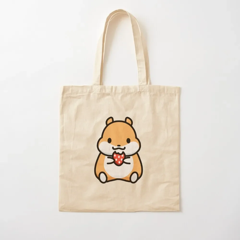 

2025 New Strawberry Hamster Tote Bag Free Delivery Bags Personalized Tote Bag University Shopper Bag Canvas Stote