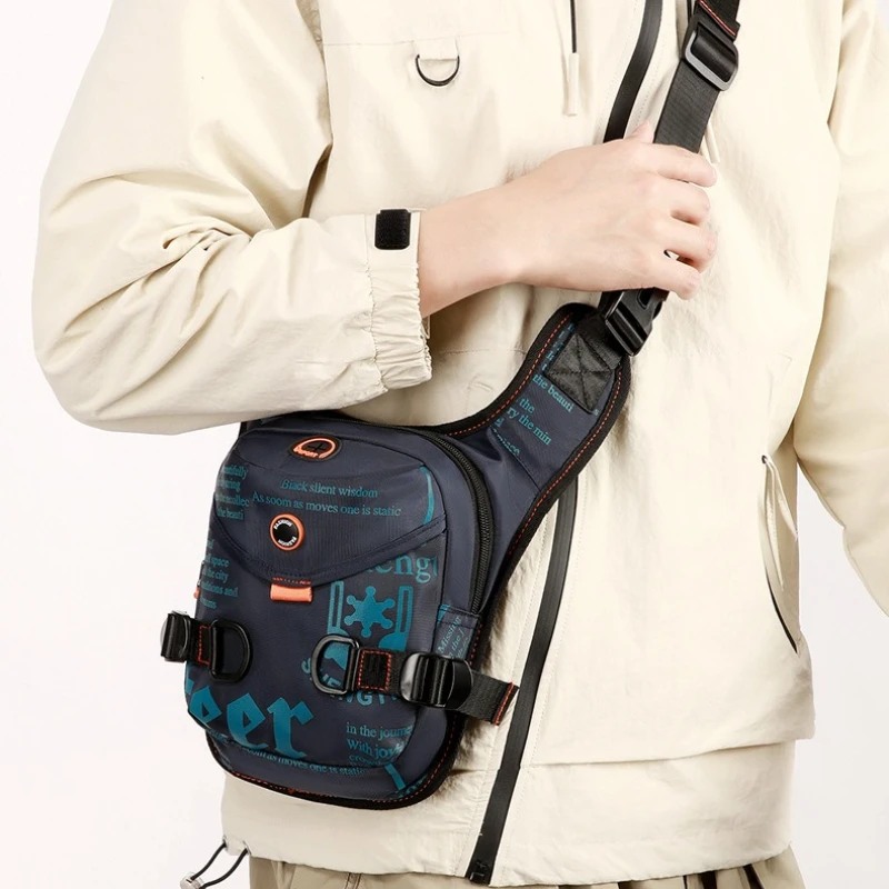 Neue Tarnfarbene Tasche für Männer und Frauen Wasserabweisende Oxford-Oberschenkeltasche Multifunktionale Taktische Umhängetasche Outdoor Wasserabweisend – Detail 14