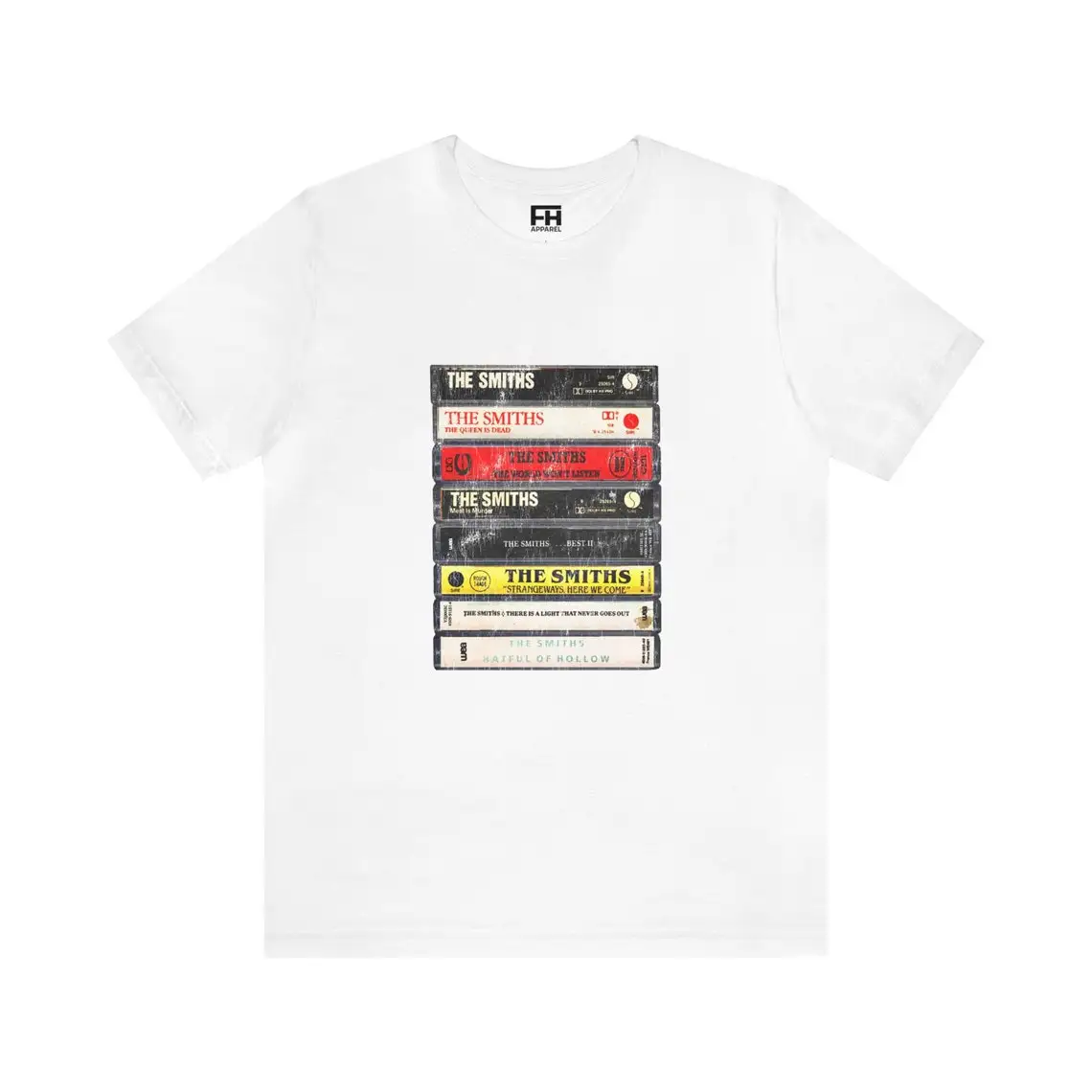 

the Smiths Morrissey Johnny Marr Cassettes Andy Rourke Mike Joyce Cassette Tapes 80s Bands Unisex Short Sleeve Tee