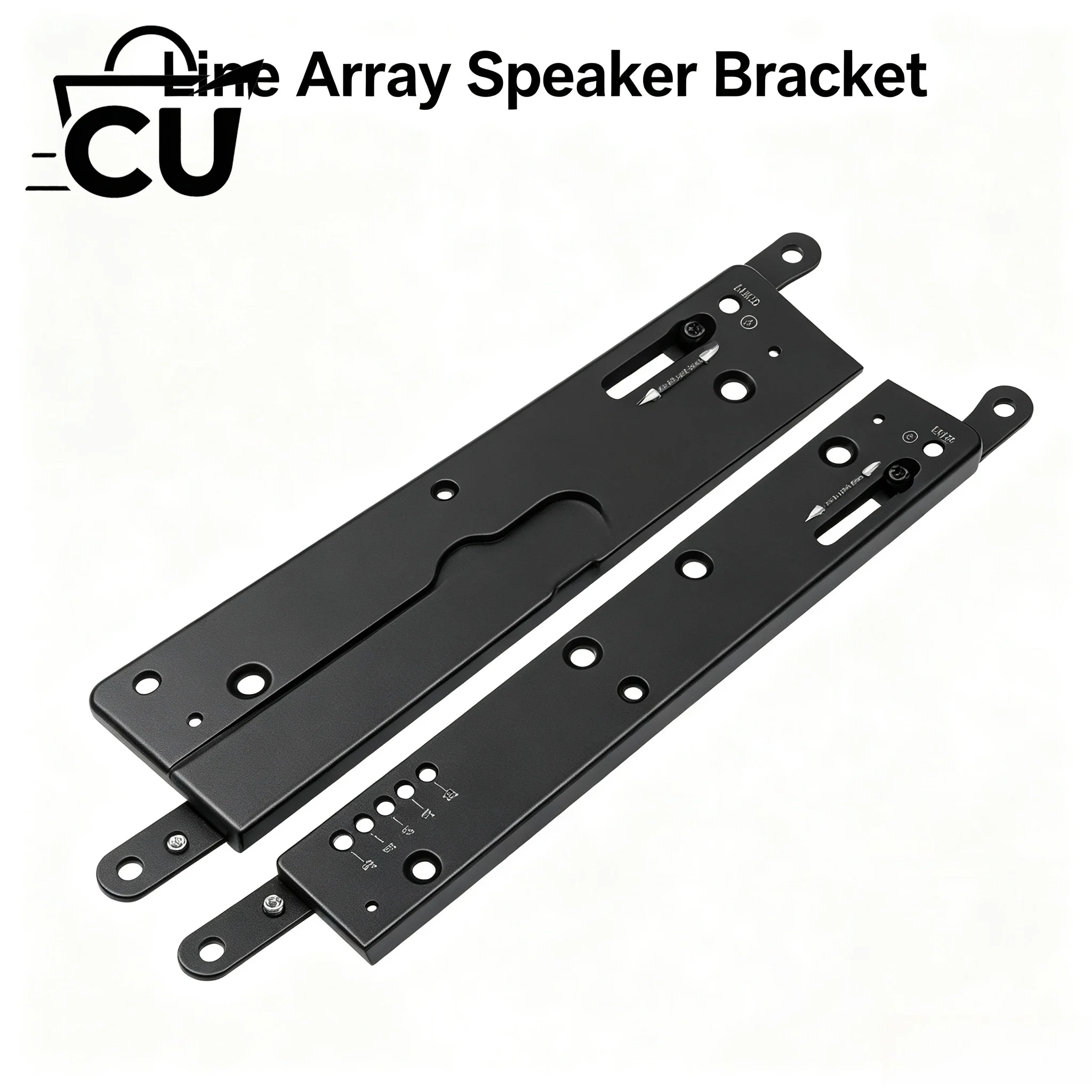 Aluminum Linear Array Speaker Hanging Bracket, Professional Aluminum Profile Hanger Accessory for Line Array Audio Cabinet
