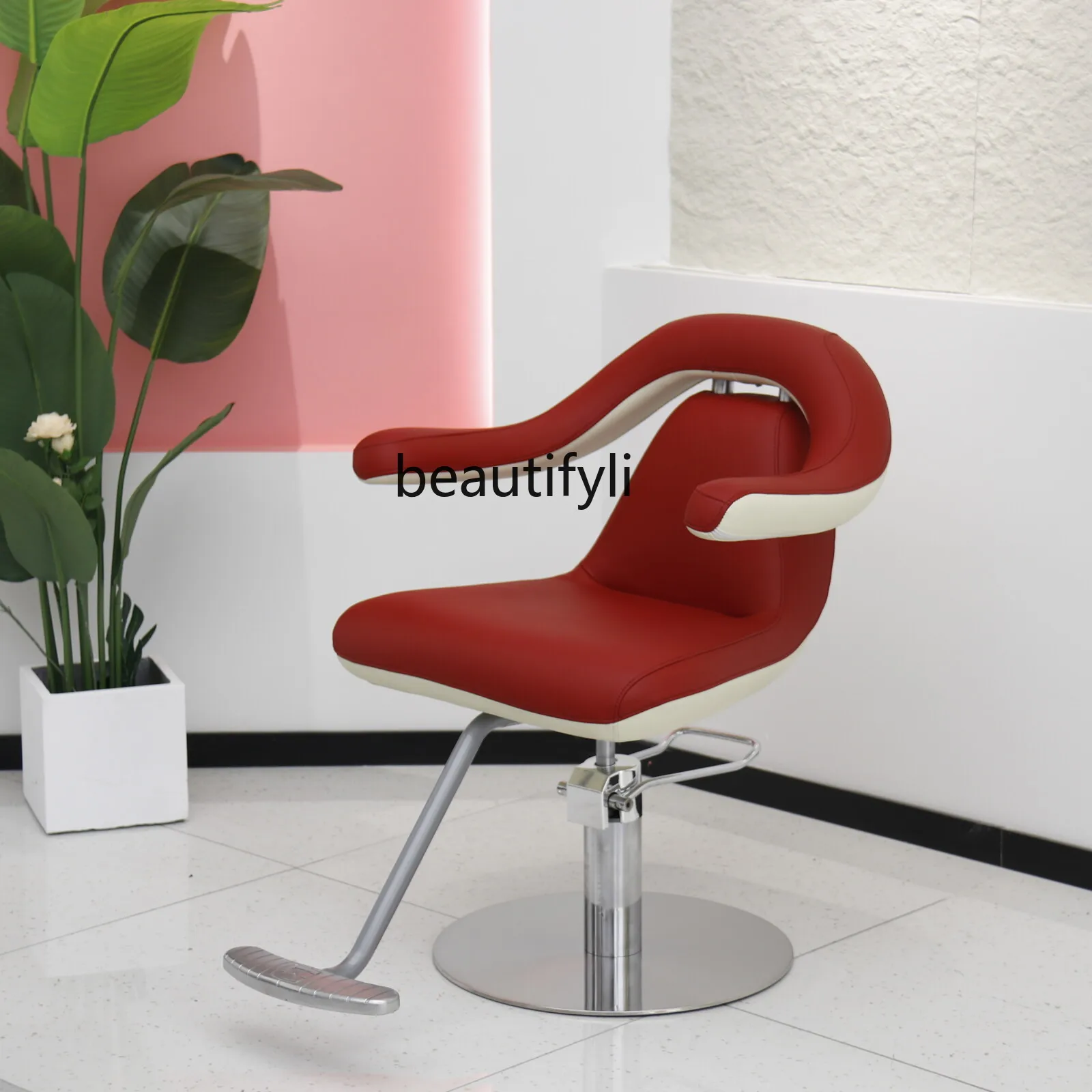 

Barber shop chair, hairdressing shop hair cutting seat can lift and lower the hairdressing perm and dyeing area stool