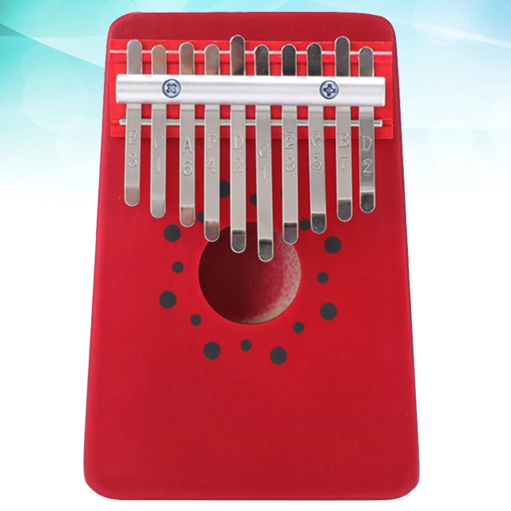 

10 Keys Thumb Piano Kalimba Portable Finger Piano Instrument for Beginners Vintage Acacia Wood Curve Body Music Gift