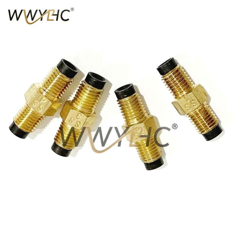 8PCS SS Type Brass Oil Flow Controler One Way Check Valve Distributor Separator Tube Pipe Fitting Connector