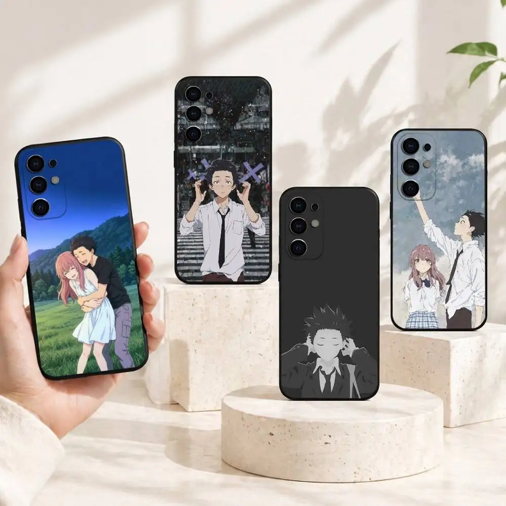 A-Anime A Silent Voice Phone Case Black Silicone Soft For Samsung S25,S24,S21,S22,S23,S30,Ultra,S20,Plus,Fe,Lite