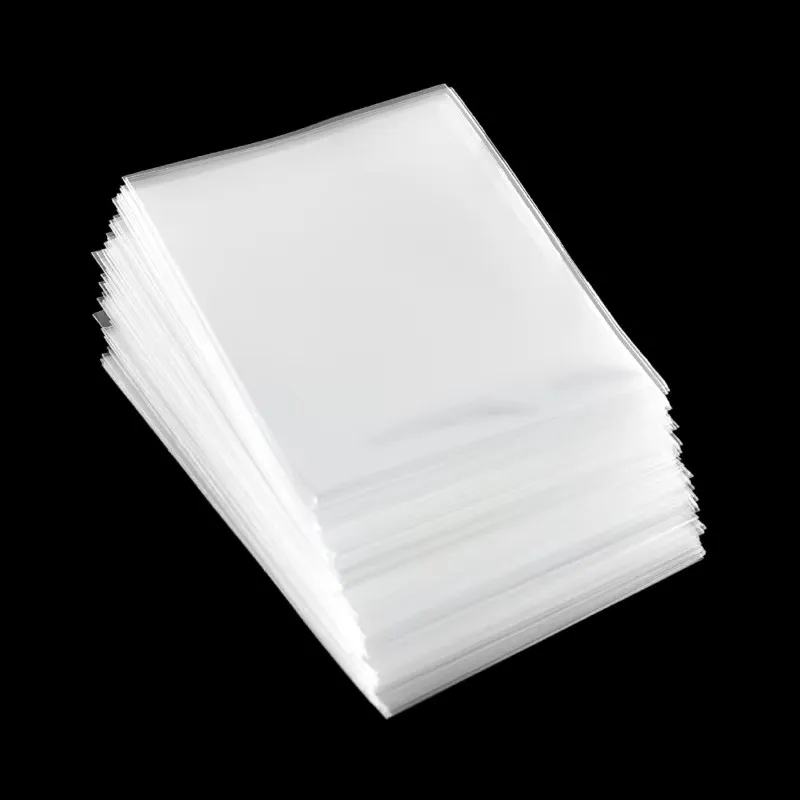 1pack(100sheets) Transparent Playing Card Cover Clear Protector Sleeve Holder for Board Game ID Folder Photo Pouch Kit TMZ