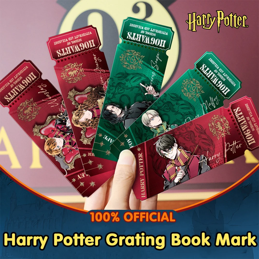 Marcapáginas Original de Harry Potter con Diseño de Hermione y Ron, Colección para Fans, Marcador de Lectura, Papelería, Regalos para Fiestas