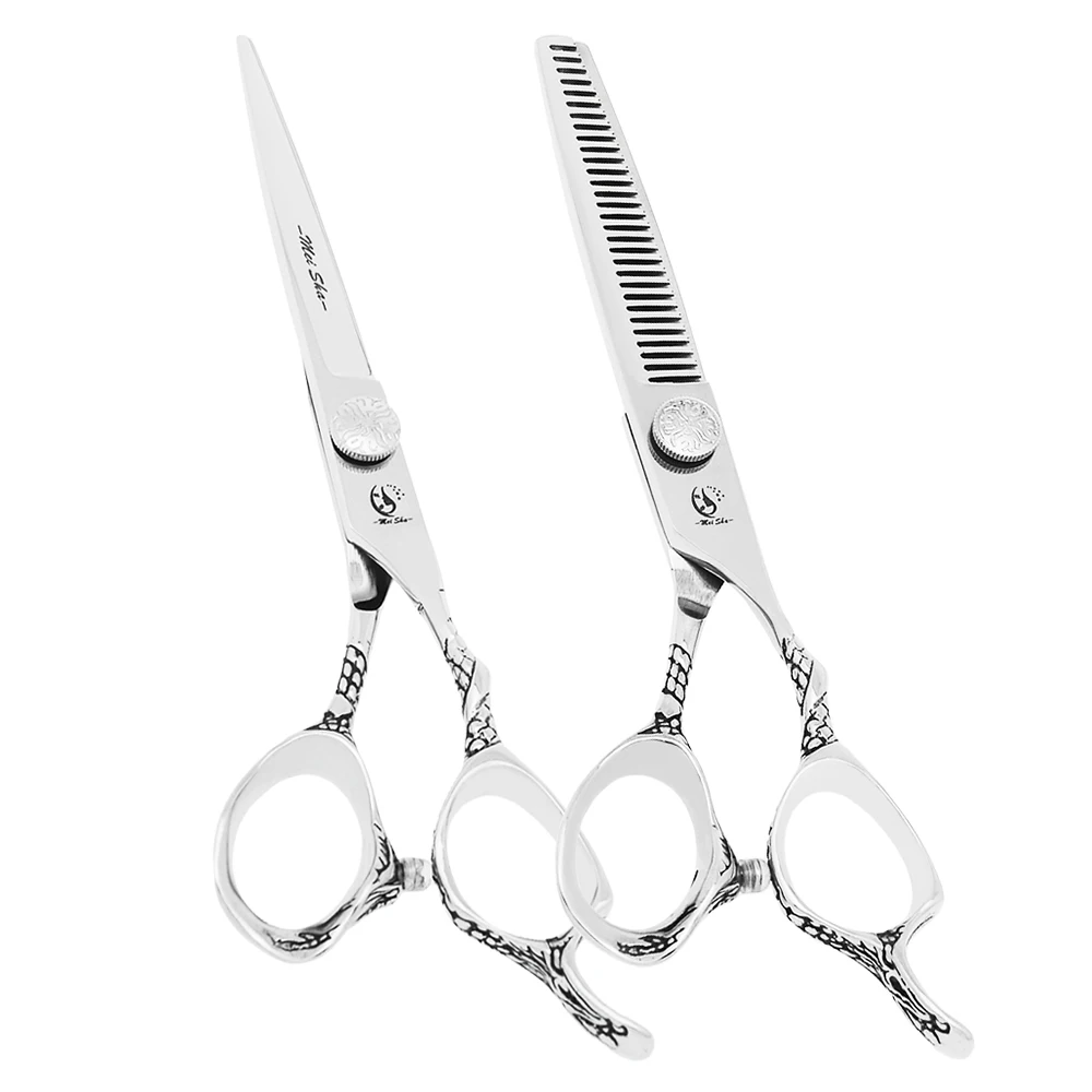 

Meisha 6 inch Barber Hair Cutting Shears Japanese Steel Hairdressing Scissors Set Professional Salon Thinning Clippers A0080A