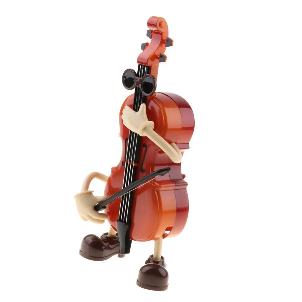 Novel Violin Box, Dancing Violinist Doll Musical Boxes Decorative Collectibles