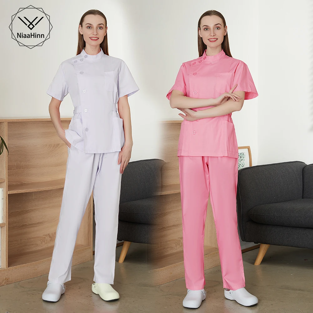 Pet grooming institutions Work Wear Spa Uniform Lab Coat Scrubs sets Beauty Salon Work Uniform For Women Men Scrubs Suit