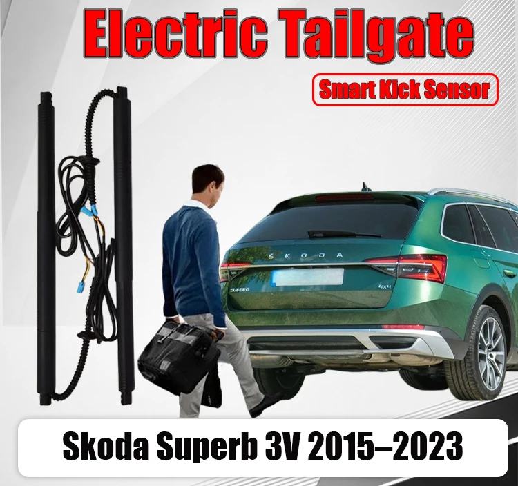 Electric Tailgate Upgrade Kit For Skoda Superb 3V 2015–2023  Power Lift Support Rods Auto Trunk Boot Lid Power Liftgate Modi