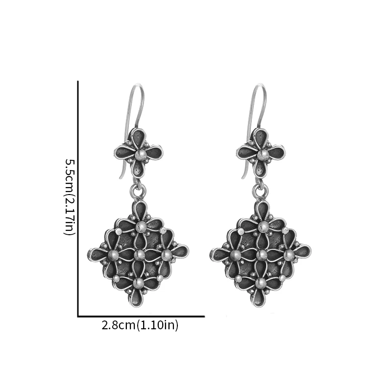 Retro Fashion Ethnic Style Earrings Women's Elegant Banquet Jewelry
