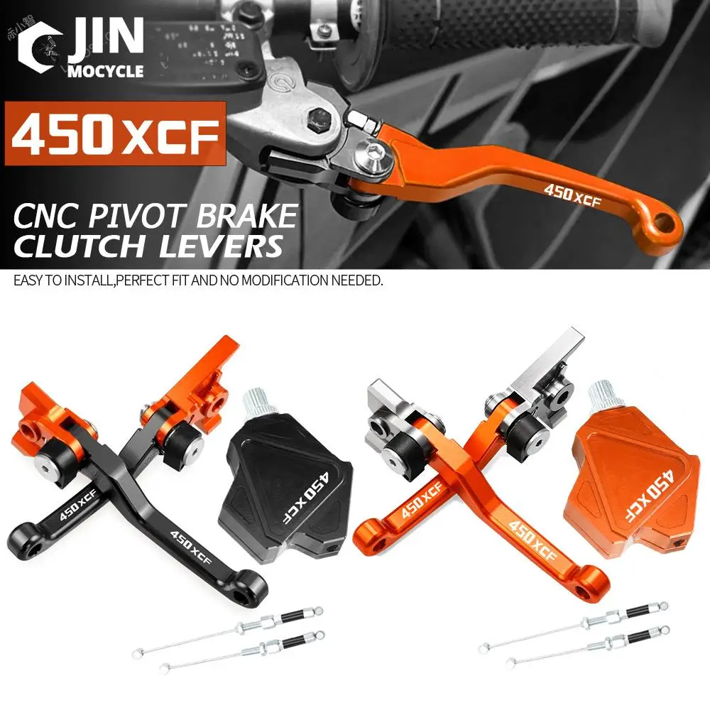 Dirt Bike CNC Brake Clutch Levers Stunt Clutch Pull Cable Lever Easy System For 450XCF 450 XCF 2013 2014 2015 2016 2017 2018