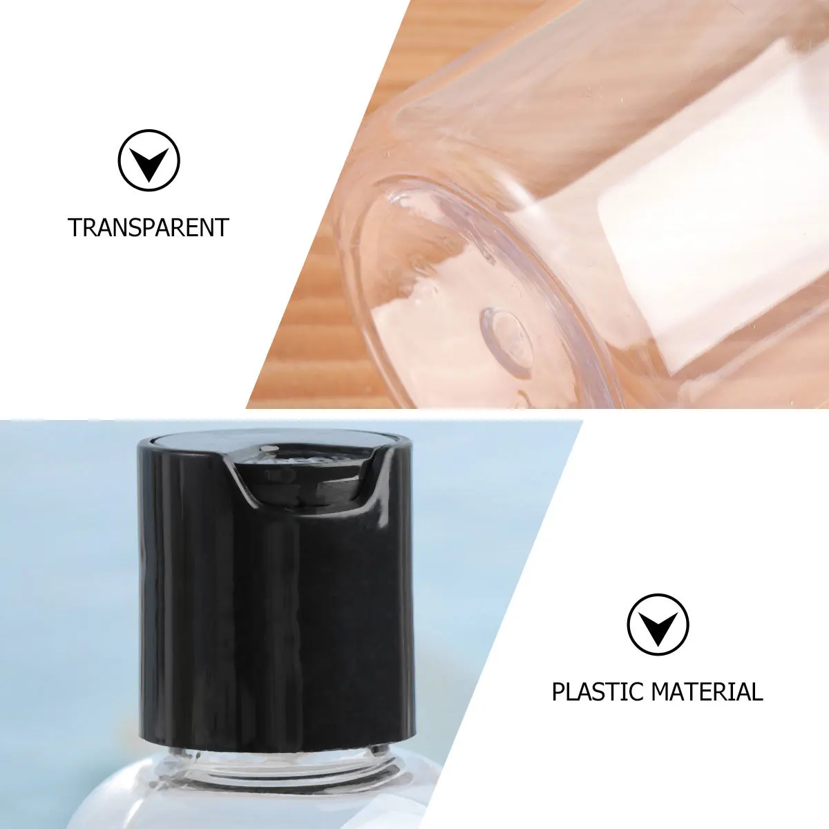 

12Pcs Lotion Dispenser Plastic Bottles Portable Refillable Containers 50ml for Travel Shampoo Hand Soap Body Wash Gel