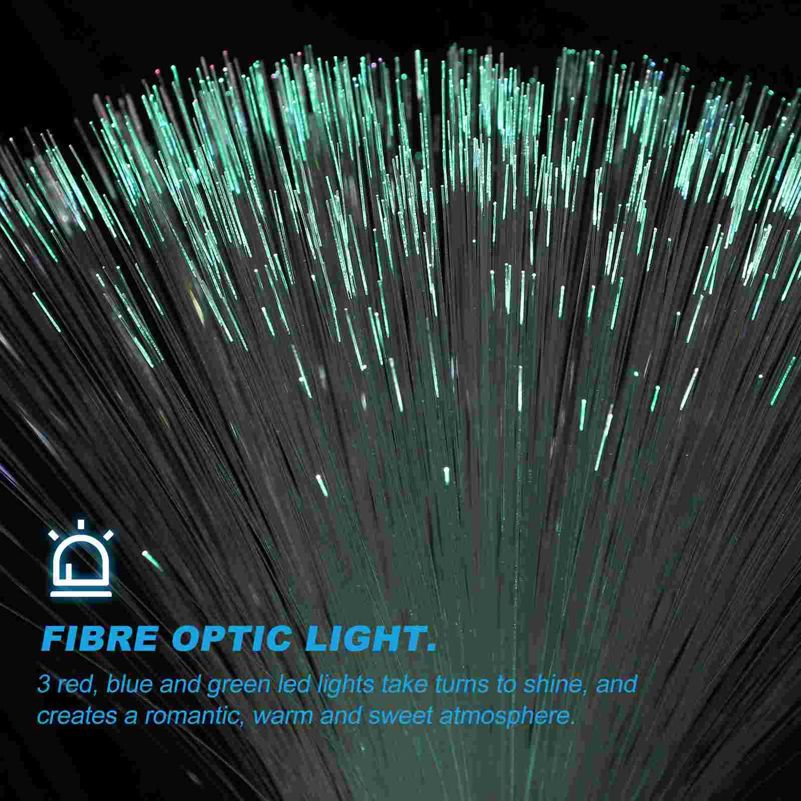 Christmas Indoor Decorations Fiber Optic LED Crystal Decorative Lamp Light Child