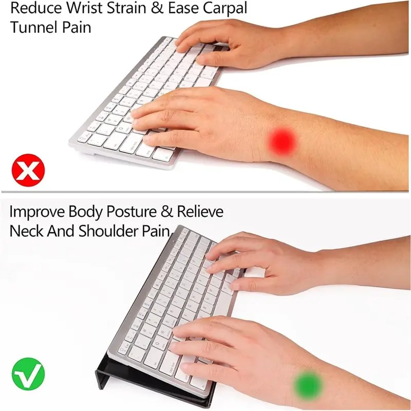Acrylic Keyboard Stand For Desktop For Desk, Keyboard Riser Tilt Lift, Keyboard Holder, For Desk,Keyboard Lifter Computer