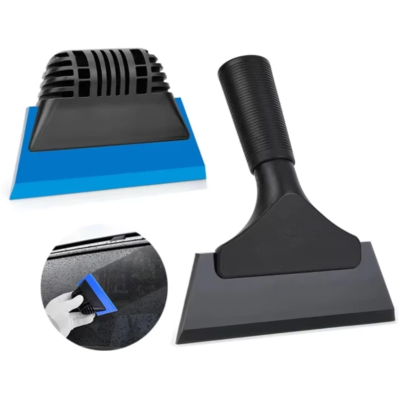 Window Tint Squeegee PPF Squeegee Rubber Non-Slip Handle Film Scraper Decal Applicator for Car Windshield Glass Wiper 1-2pcs ﻿