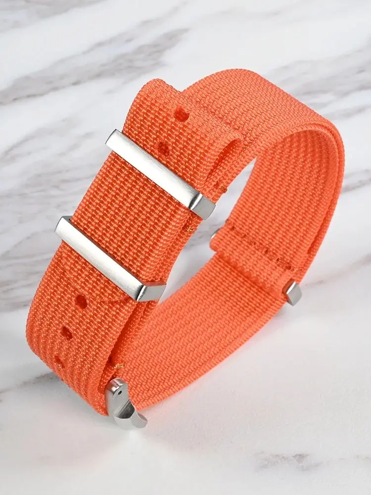 San Martin Nylon Loop Strap For Watch Army Sport Watchband 20mm 22mm Woven 316L Stainless Steel Pin Buckle Correas BD0009