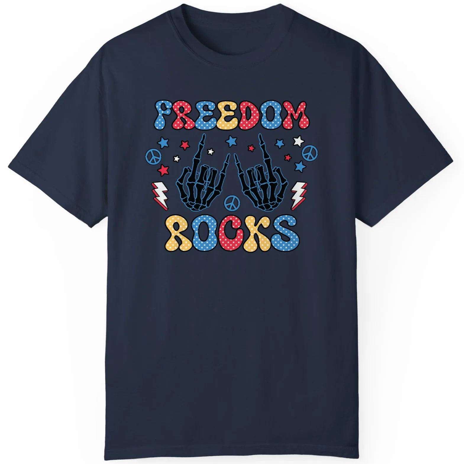 Freedom Rocks Festival July 4th American Patriot Nice Gift Unisex T-Shirt S-5XL