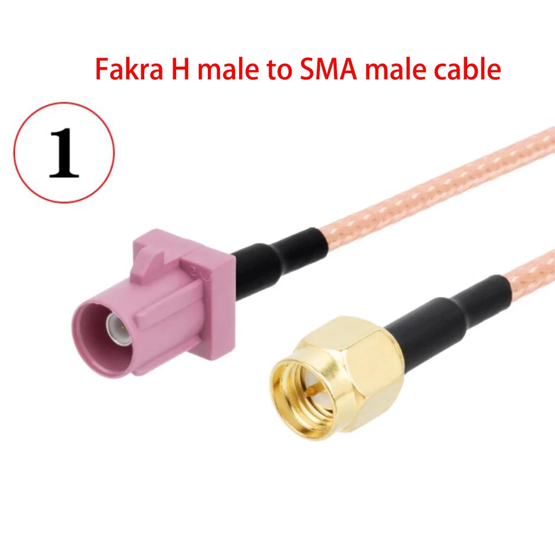 Fakra H Type Male Female Pink To SMA Plug Jack Pigtail Cable Adapter RG316 15cm /30cm/50cm/100cm Wholesale NEW for GPS